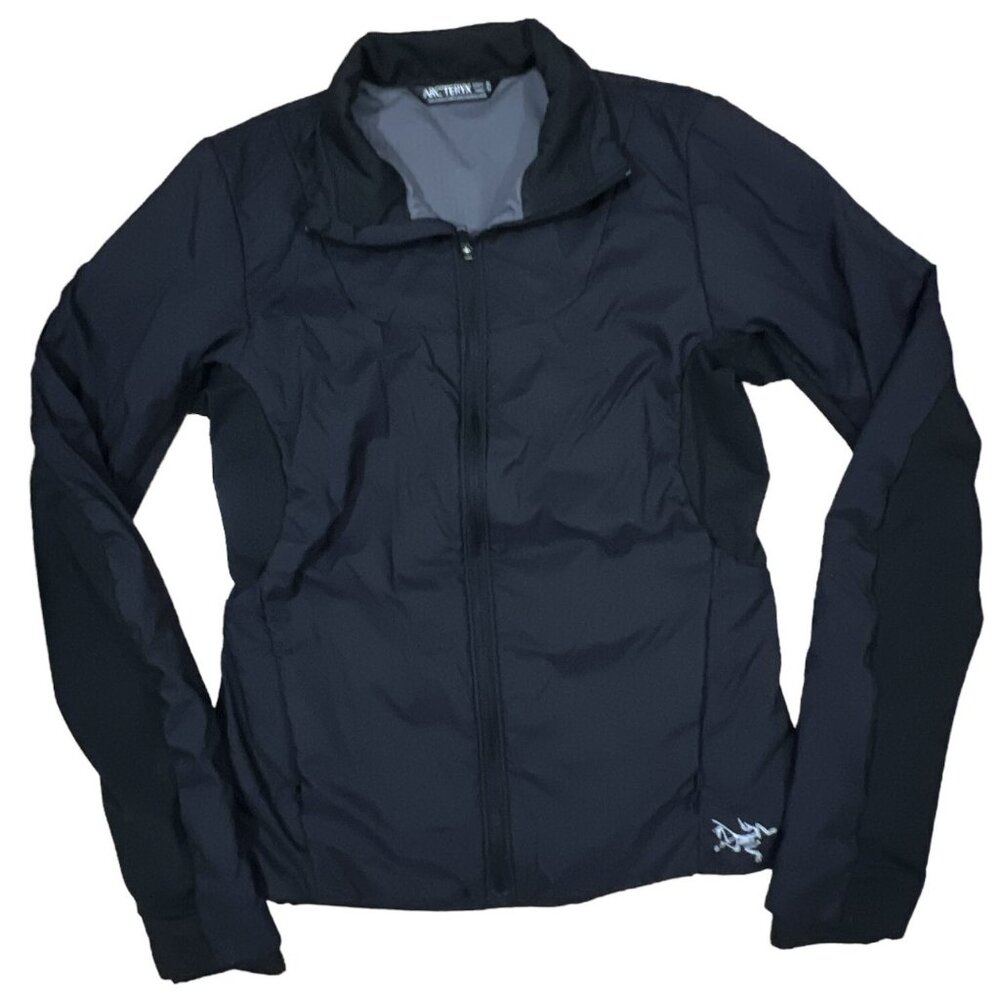 ARCTERYX jacket womens XS black reflective Running Cycling